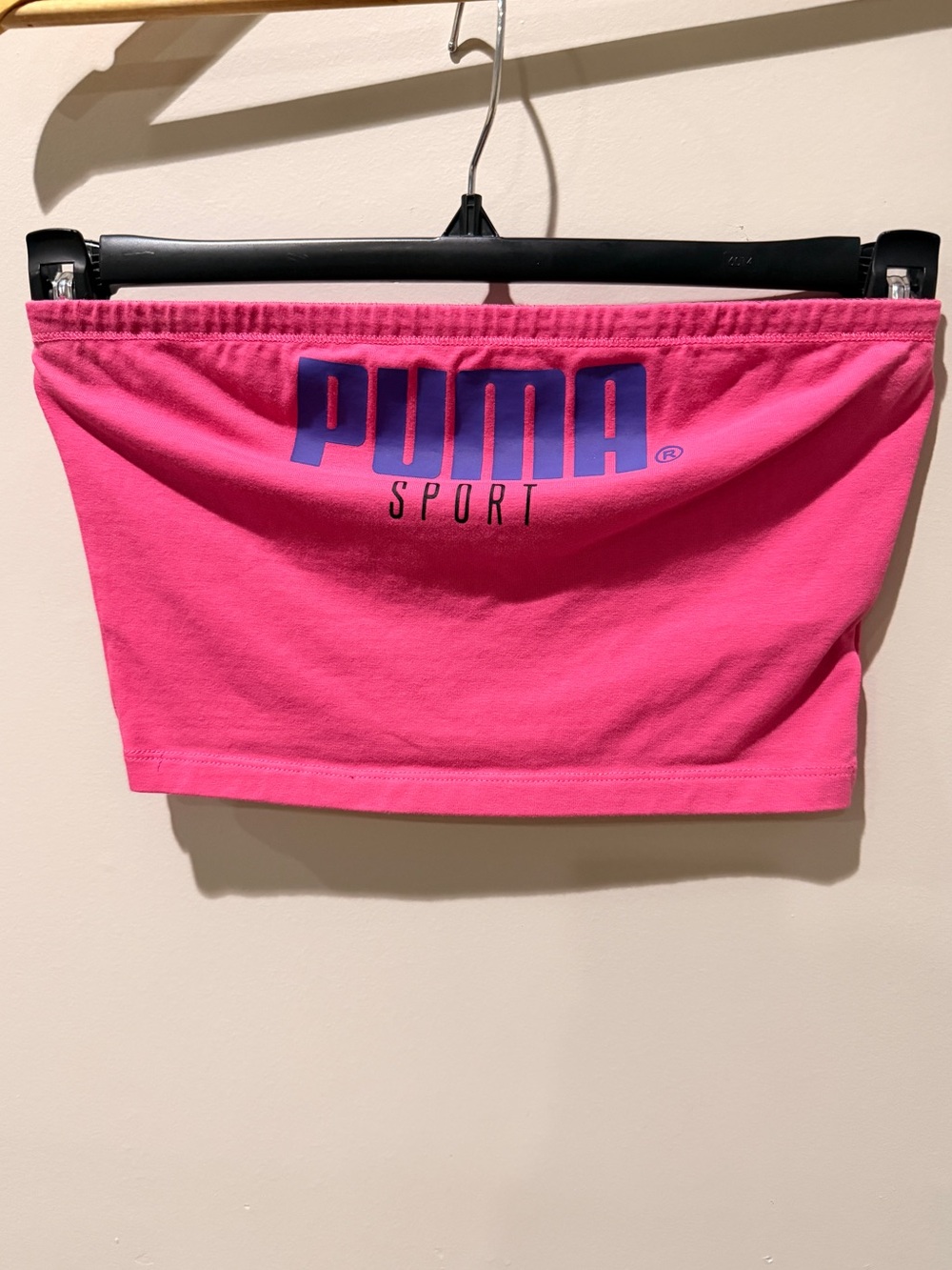 Puma Crop Tube Top Sporty Feminine Streetwear Athleisure Barbie core Girly Y2K